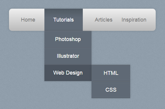 Pure CSS Menu file preview