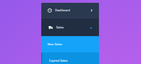 Swanky Pure CSS Drop Down Menu file preview