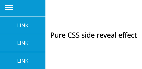 Pure CSS side reveal effect file preview