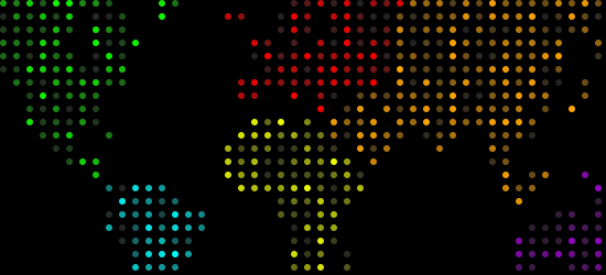 Animated Dots World Map CSS file preview