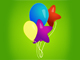 Bright balloons animation